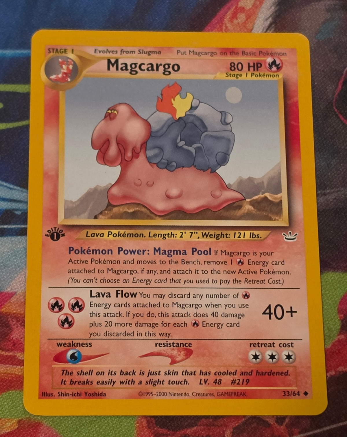 Magcargo - 33/64 - Neo Revelation - Uncommon - 1st Edition - LP Pokemon
