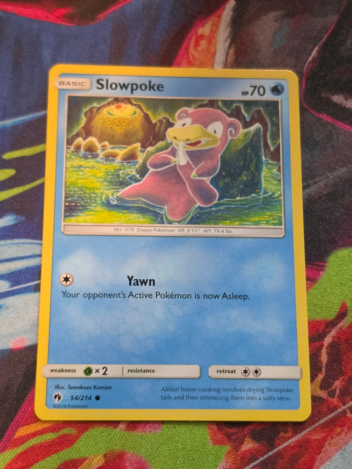 Slowpoke Common SM - Lost Thunder 54/214 LP+ Pokemon