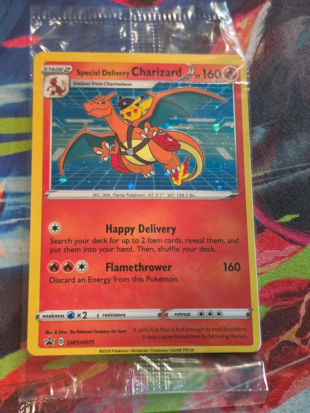 Special Delivery Charizard Promo SWSH: Sword & Shield Promo Cards SWSH075 NM SEALED Pokemon