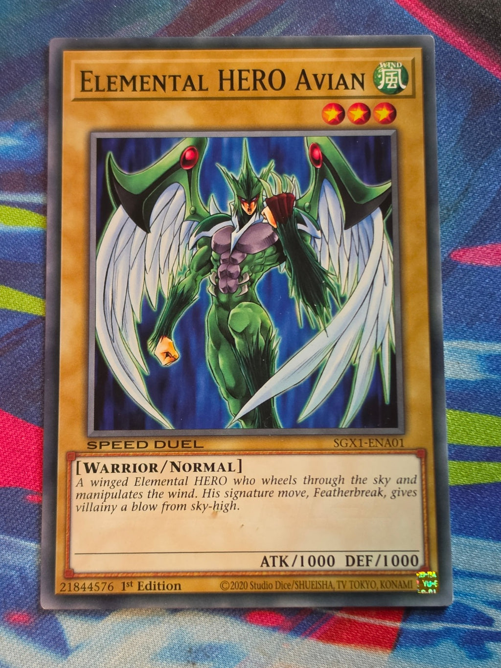 Elemental HERO Avian Common Speed Duel GX: Duel Academy Box SGX1-ENA01 1st Edition LP Yu-Gi-Oh!