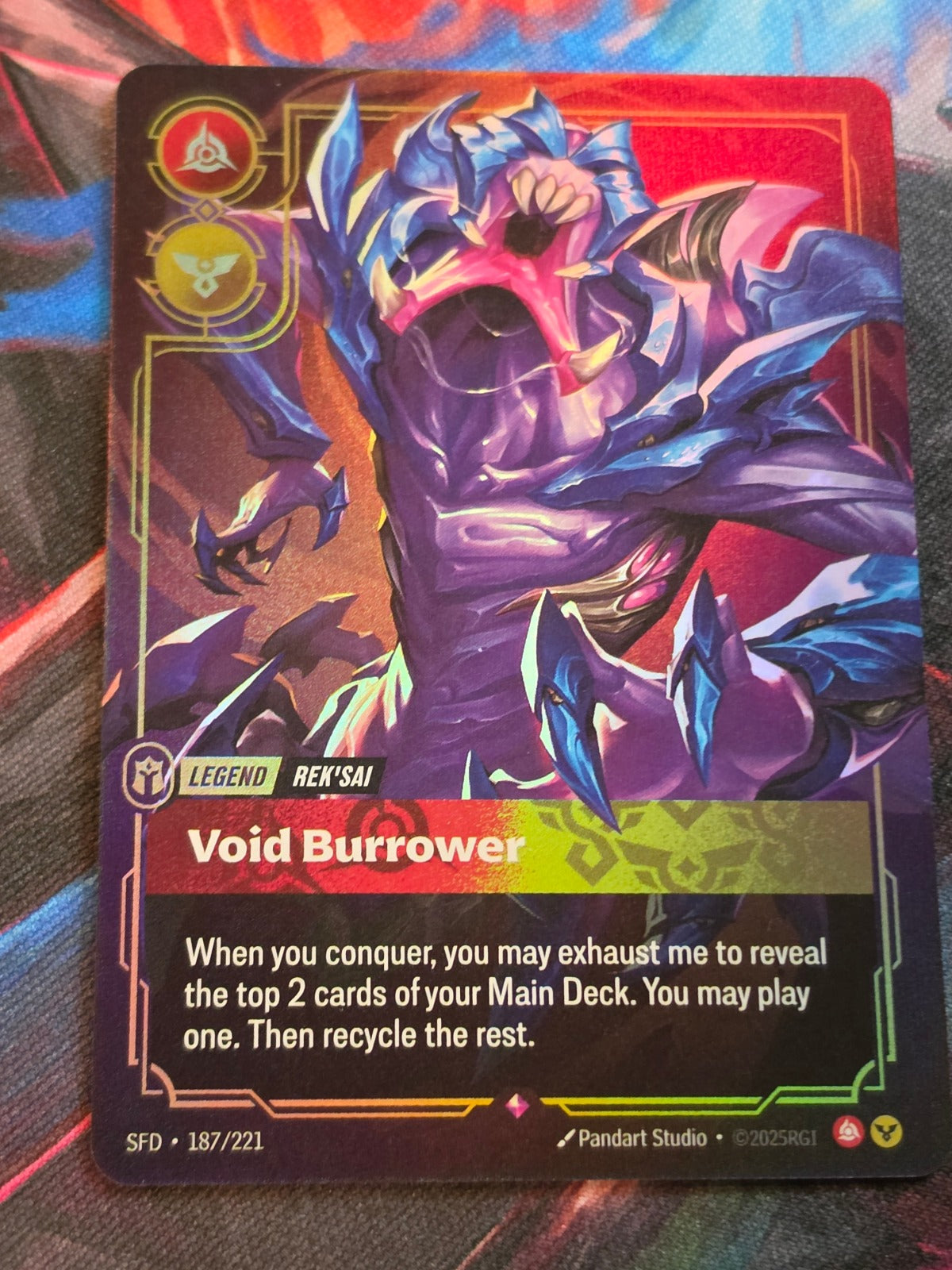 Rek'sai, Void Burrower - 187/221 - Spiritforged - Rare - NM