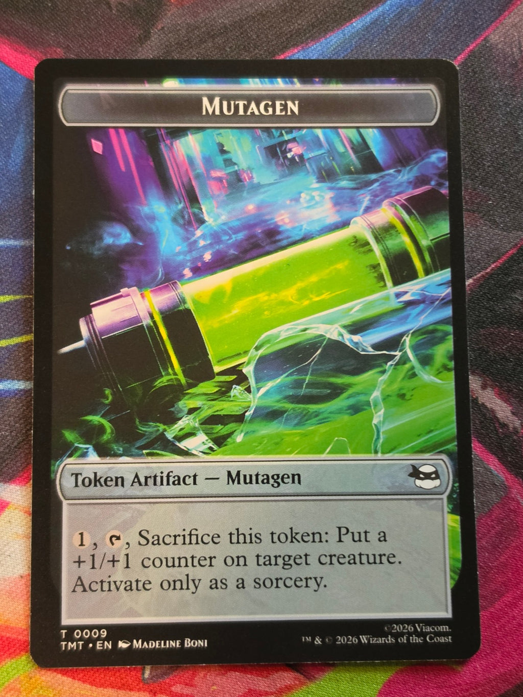 Ninja // Mutagen Double-Sided Token - 5 // 9 - Teenage Mutant Ninja Turtles Tokens - T - NM MTG (Back)