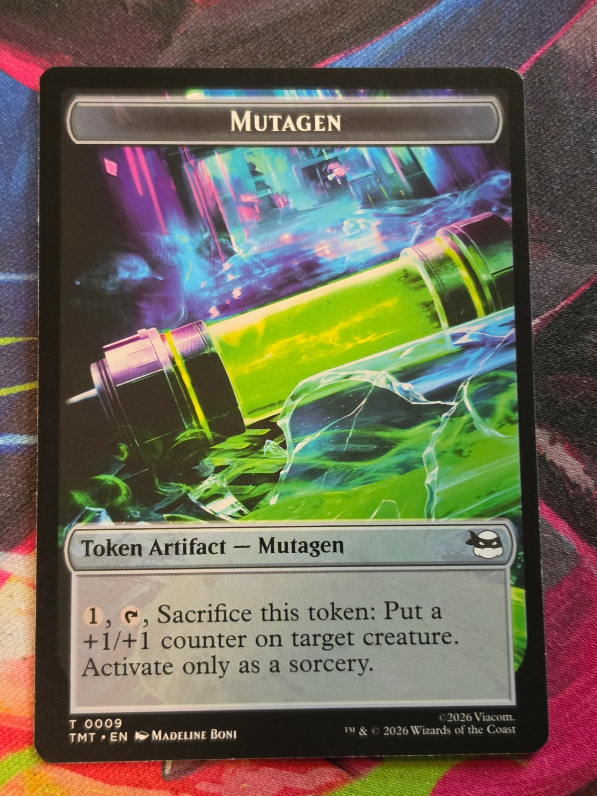 Ninja // Mutagen Double-Sided Token - 5 // 9 - Teenage Mutant Ninja Turtles Tokens - T - NM MTG (Back)