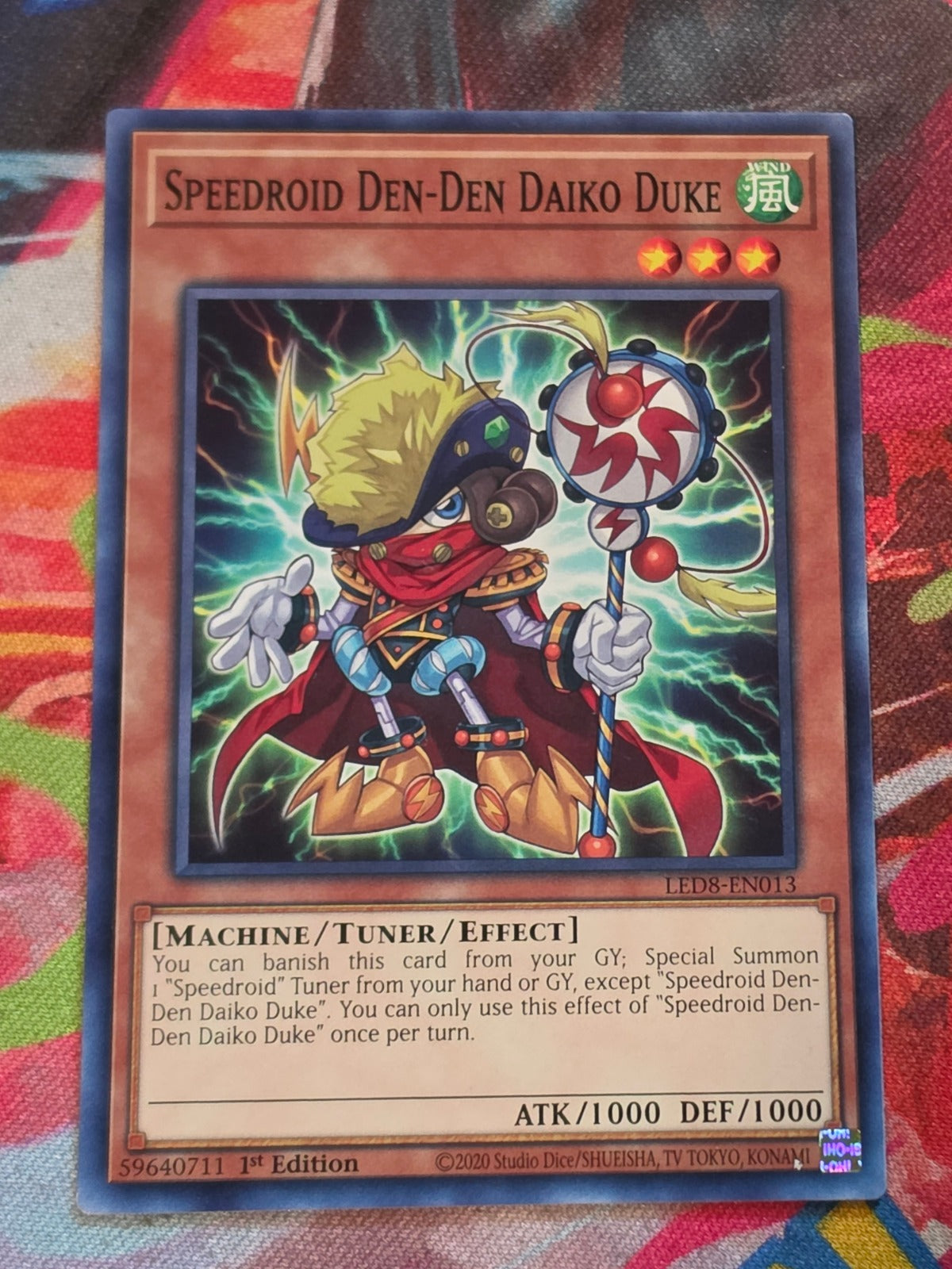 Speedroid Den-Den Daiko Duke Common Legendary Duelists: Synchro Storm LED8-EN013 LP