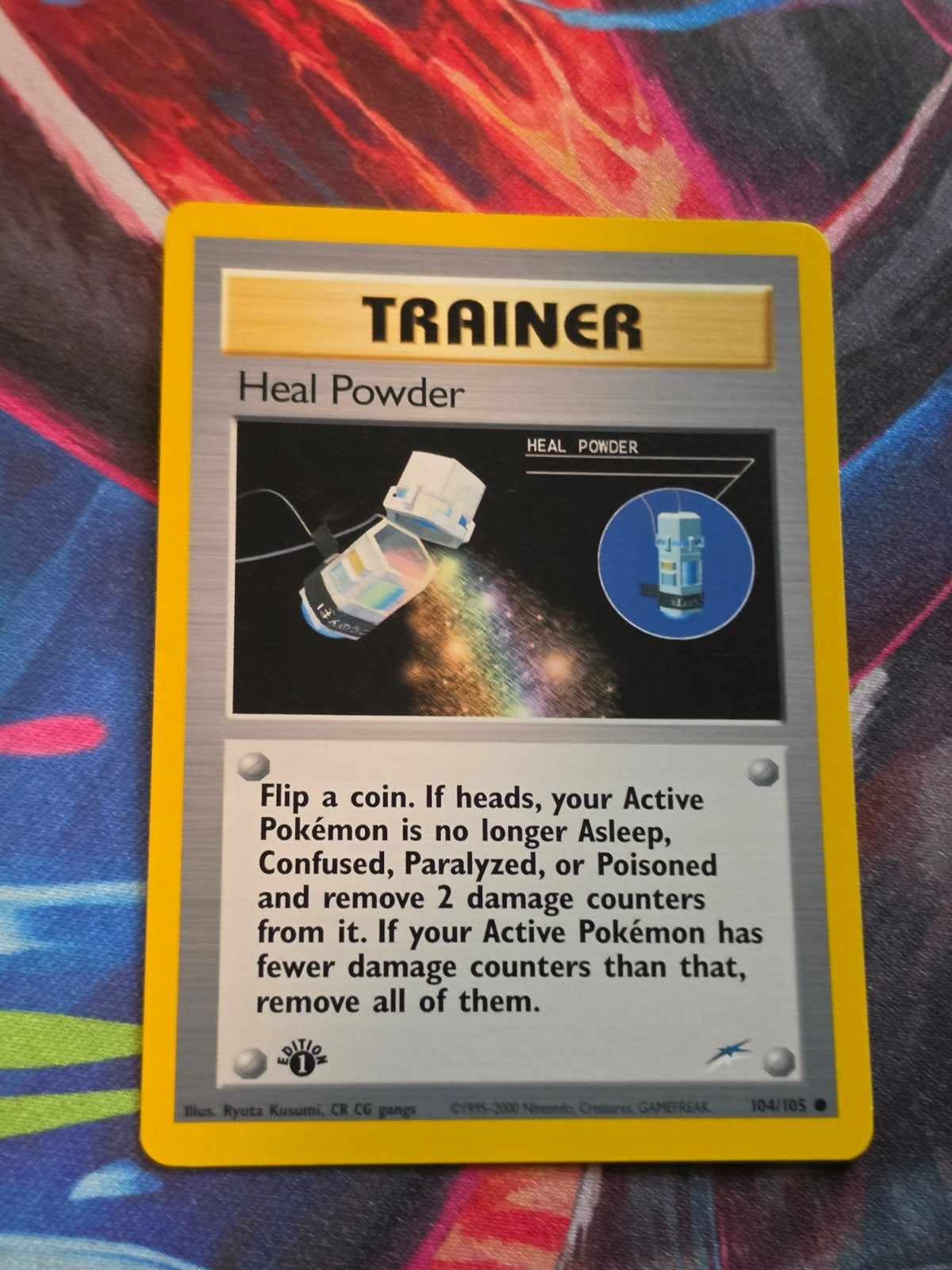 Heal Powder - 104/105 - Neo Destiny - Common - 1st Edition - LP Pokemon