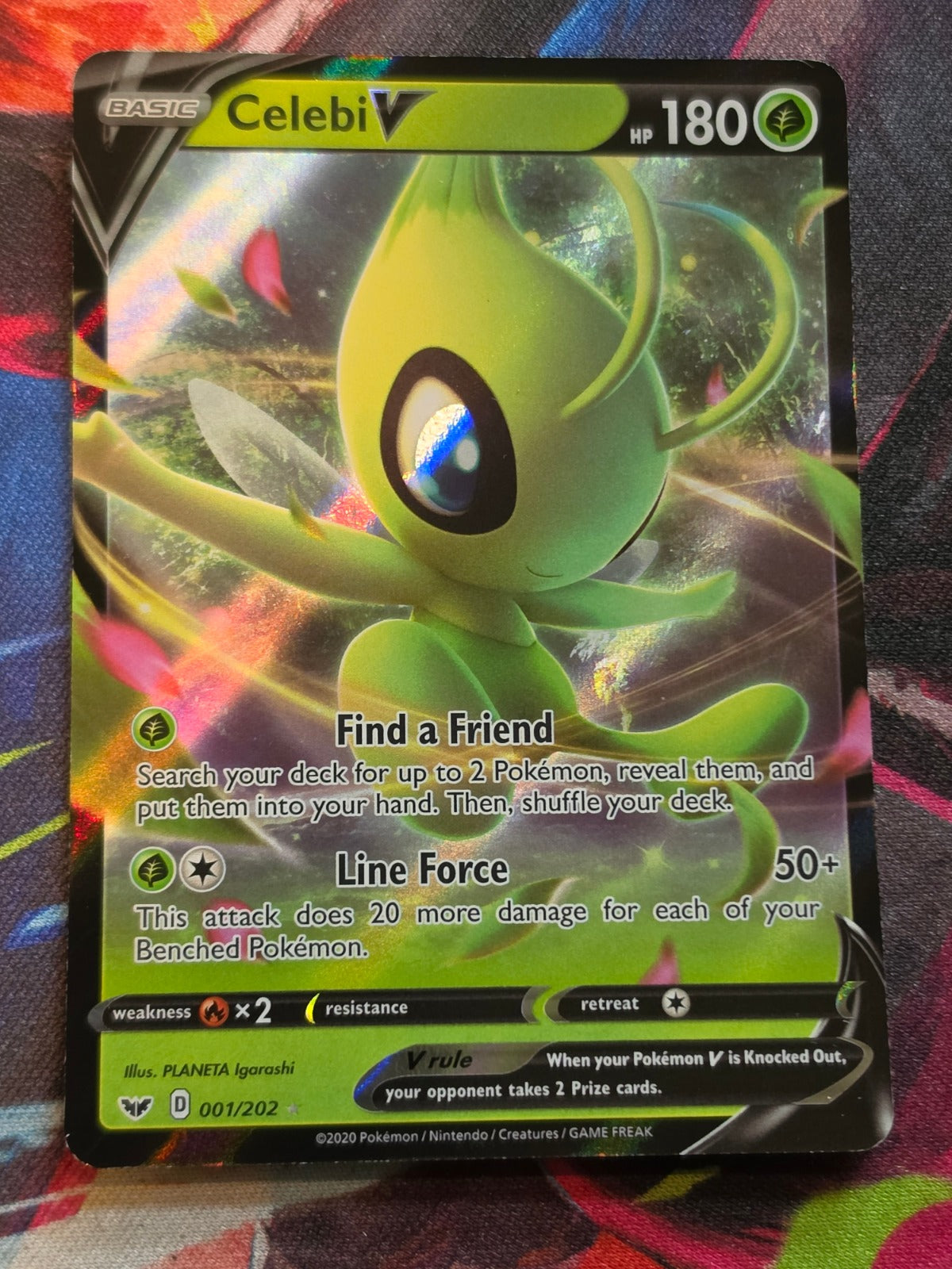 Celebi V Ultra Rare SWSH01: Sword & Shield Base Set 001/202 NM Pokemon