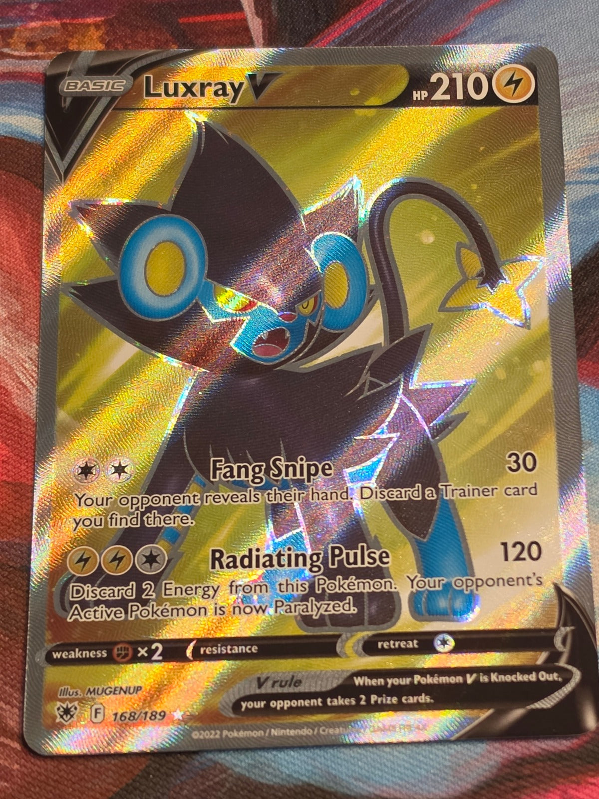 Luxray V (Full Art) Ultra Rare SWSH10: Astral Radiance 168/189 NM Pokemon