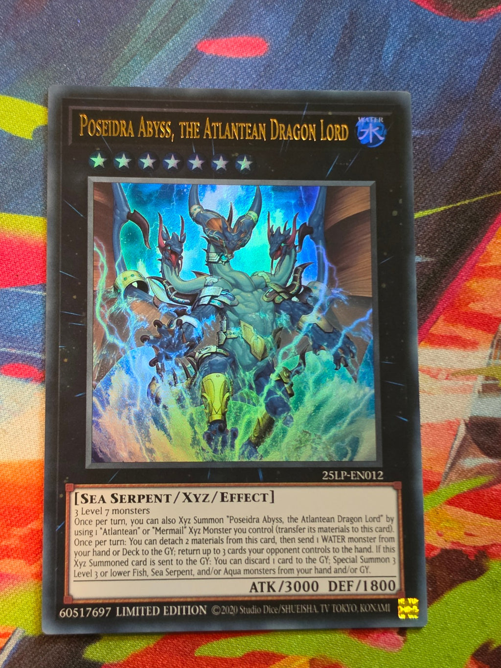 Poseidra Abyss, the Atlantean Dragon Lord Ultra Rare Limited Pack World Championship 2025 25LP-EN012 LP