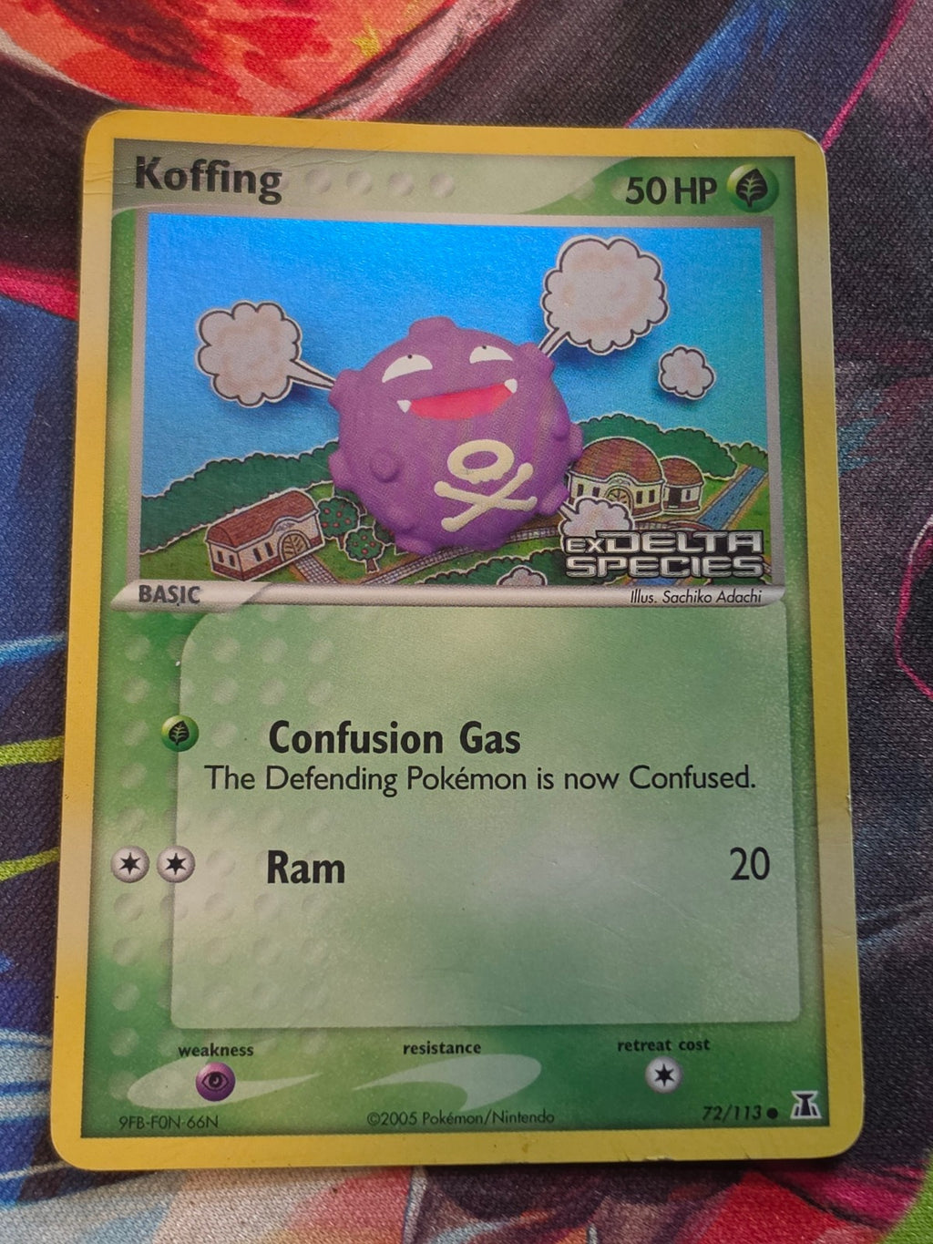 Koffing Reverse Holo Common EX Delta Species 72/113 HP Pokemon