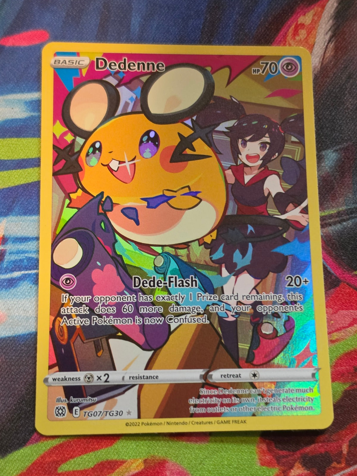 Dedenne Ultra Rare SWSH09: Brilliant Stars Trainer Gallery TG07/TG30 NM Pokemon
