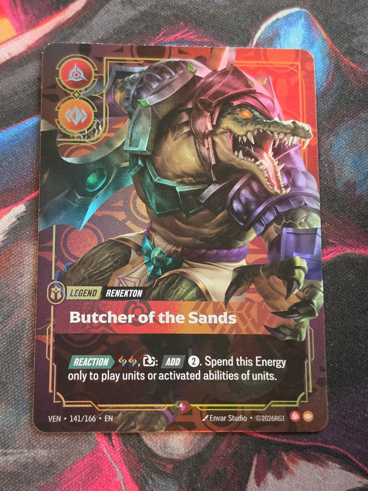 Renekton, Butcher of the Sands - 141/166 - Vendetta - Rare - NM