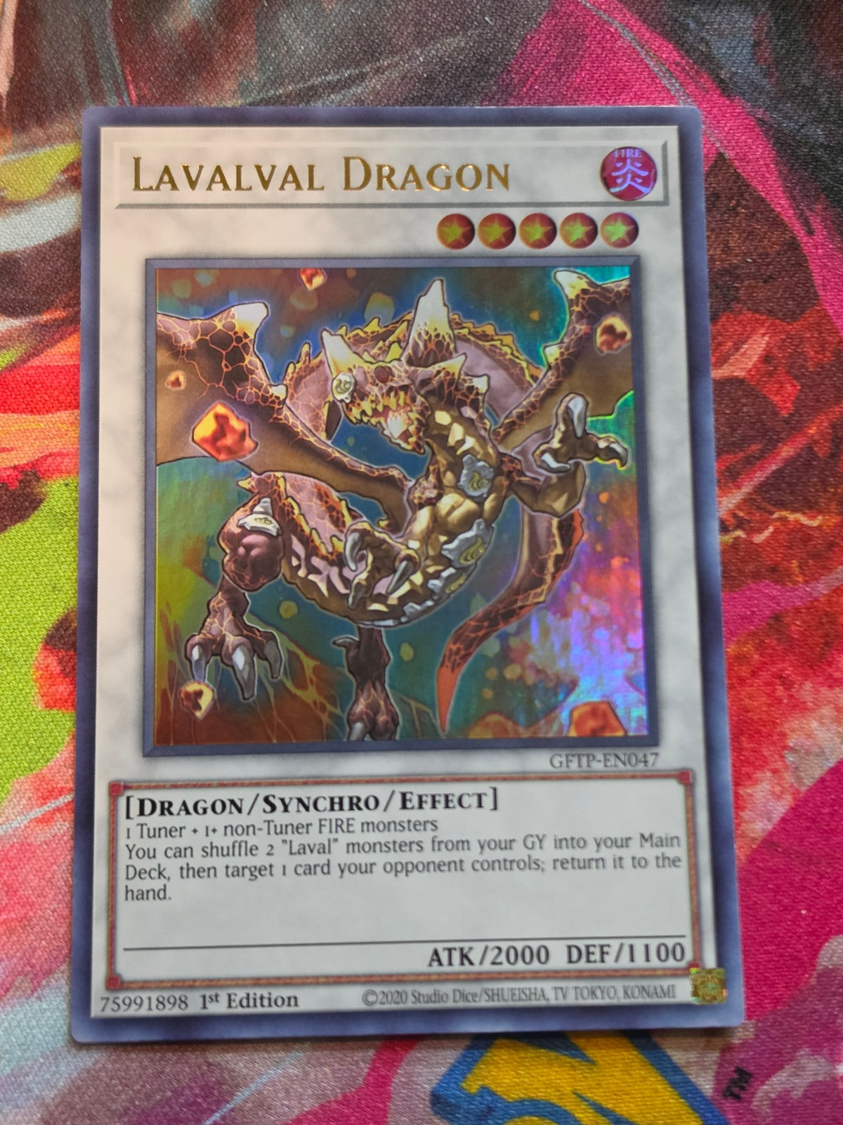 Lavalval Dragon Ultra Rare Ghosts From the Past GFTP-EN047 1st Edition NM Yu-Gi-Oh!
