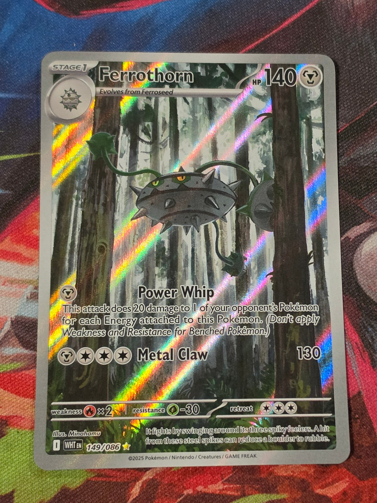 Ferrothorn Illustration Rare White Flare 149/086 NM Pokemon