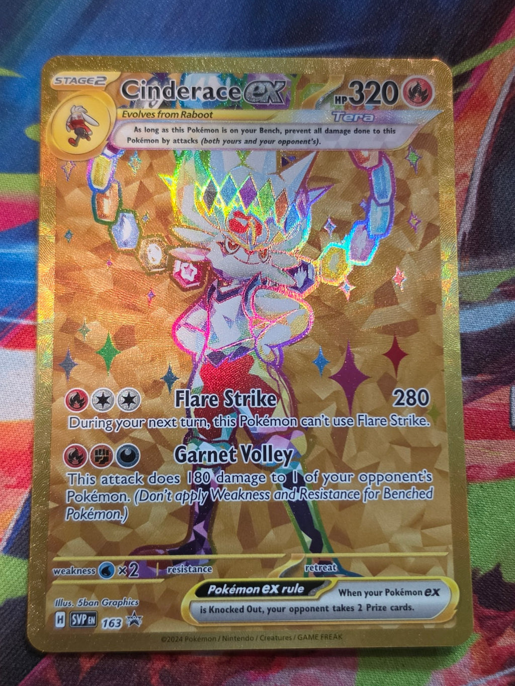 Cinderace ex Promo SV: Scarlet & Violet Promo Cards 163 NM Pokemon
