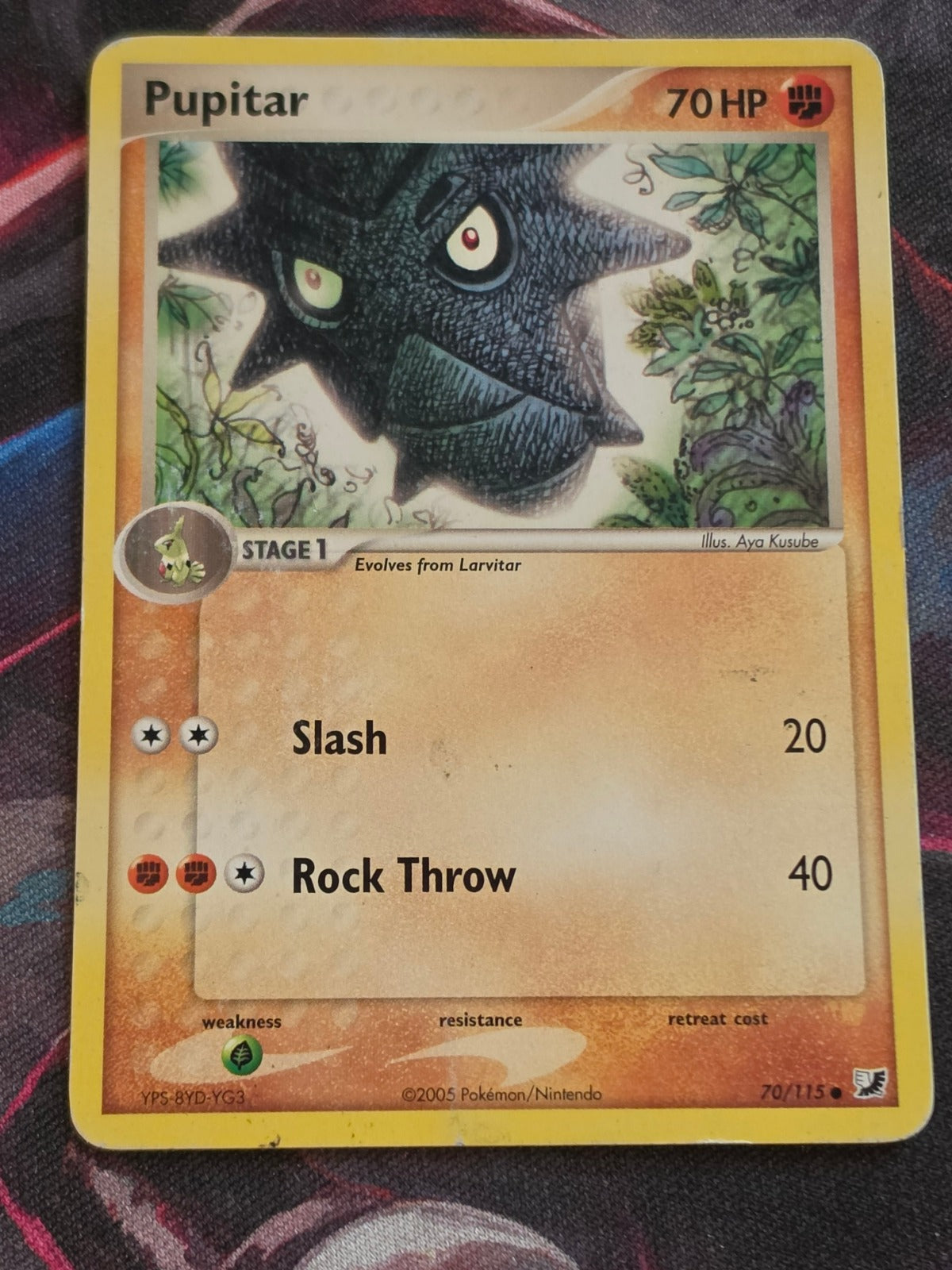 Pupitar - 70/115 - EX Unseen Forces - Common - MP - Pokemon