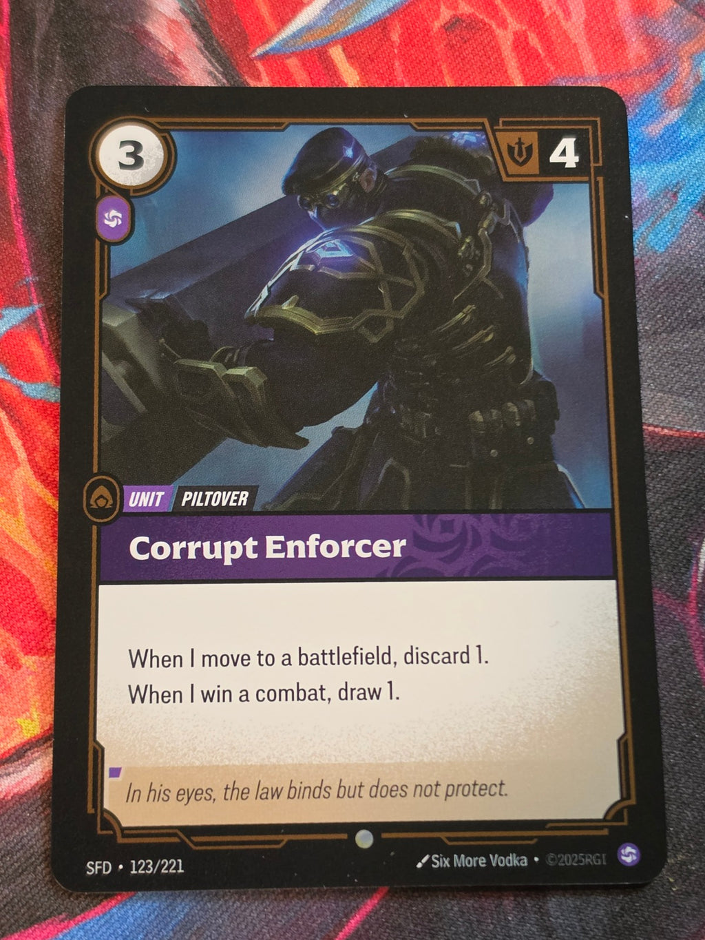 Corrupt Enforcer - 123/221 - Spiritforged - Common - NM