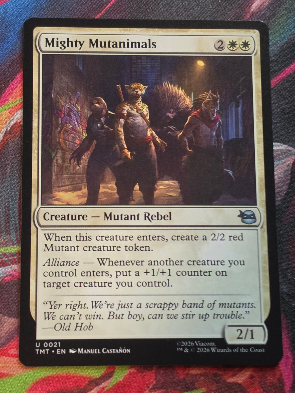 Mighty Mutanimals - 21 - Teenage Mutant Ninja Turtles - U - NM MTG