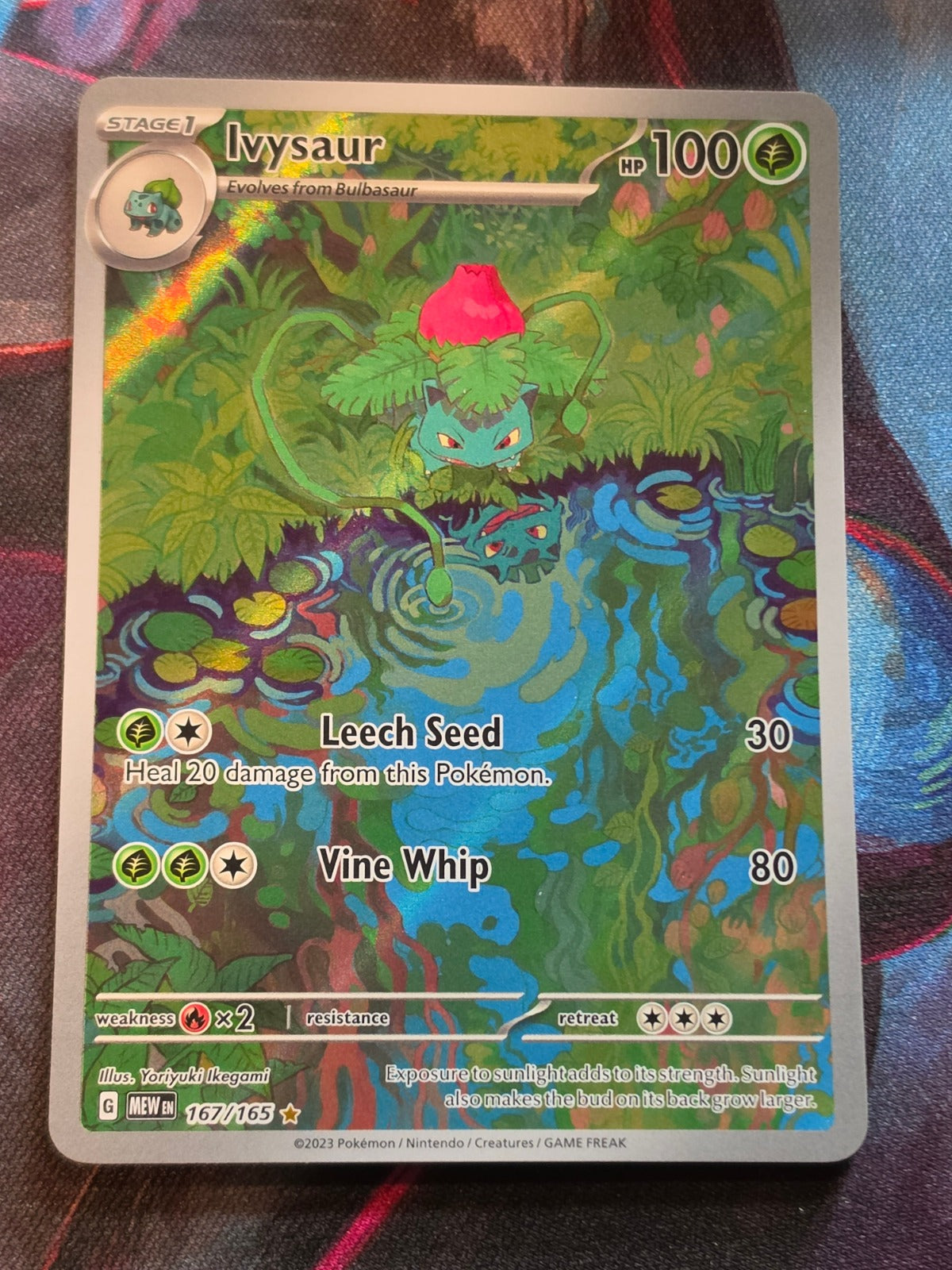 Ivysaur Illustration Rare Scarlet & Violet 151 167/165 NM Pokemon