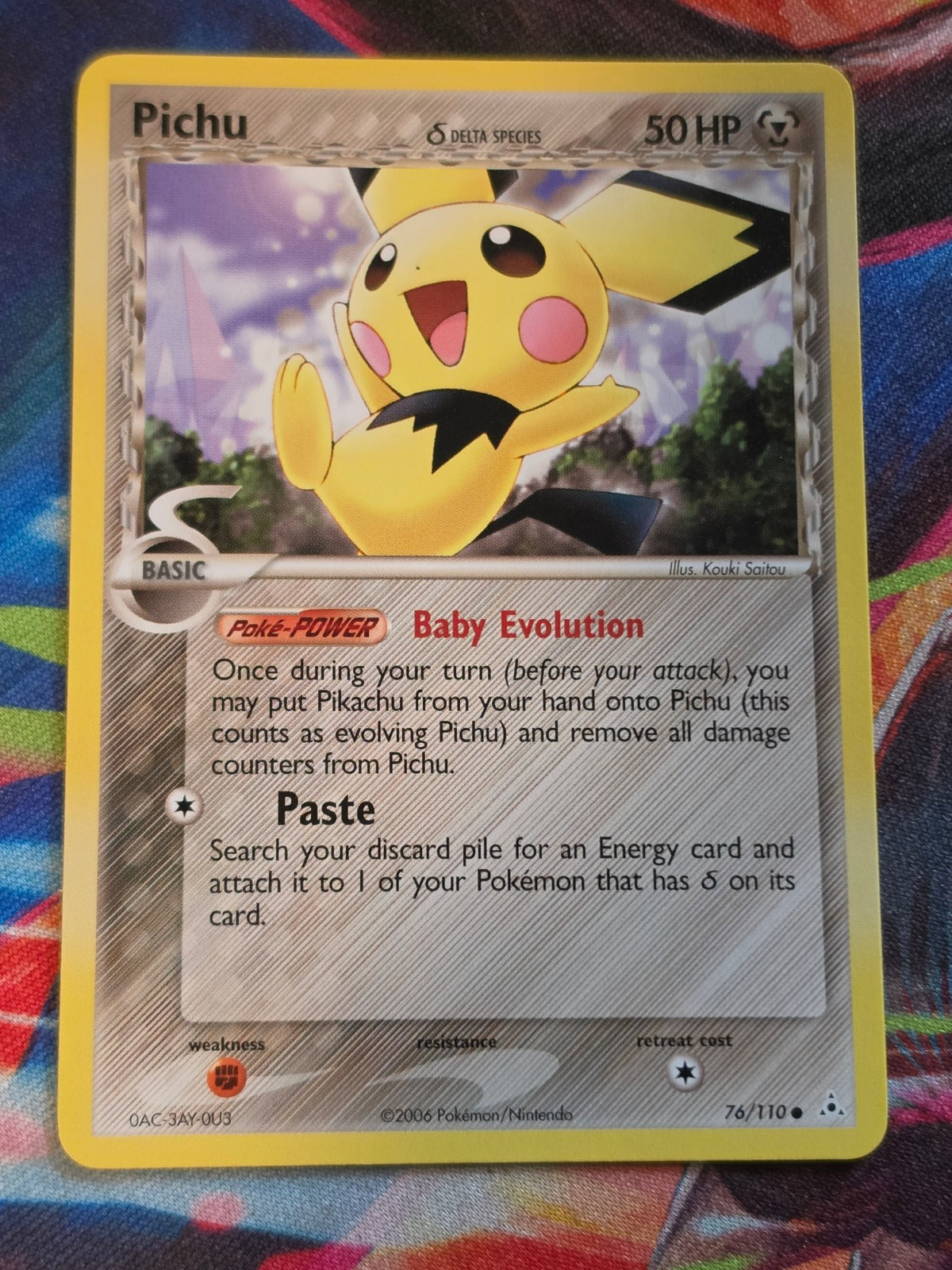 Pichu (Delta Species) Common EX Holon Phantoms 76/110 NM Pokemon