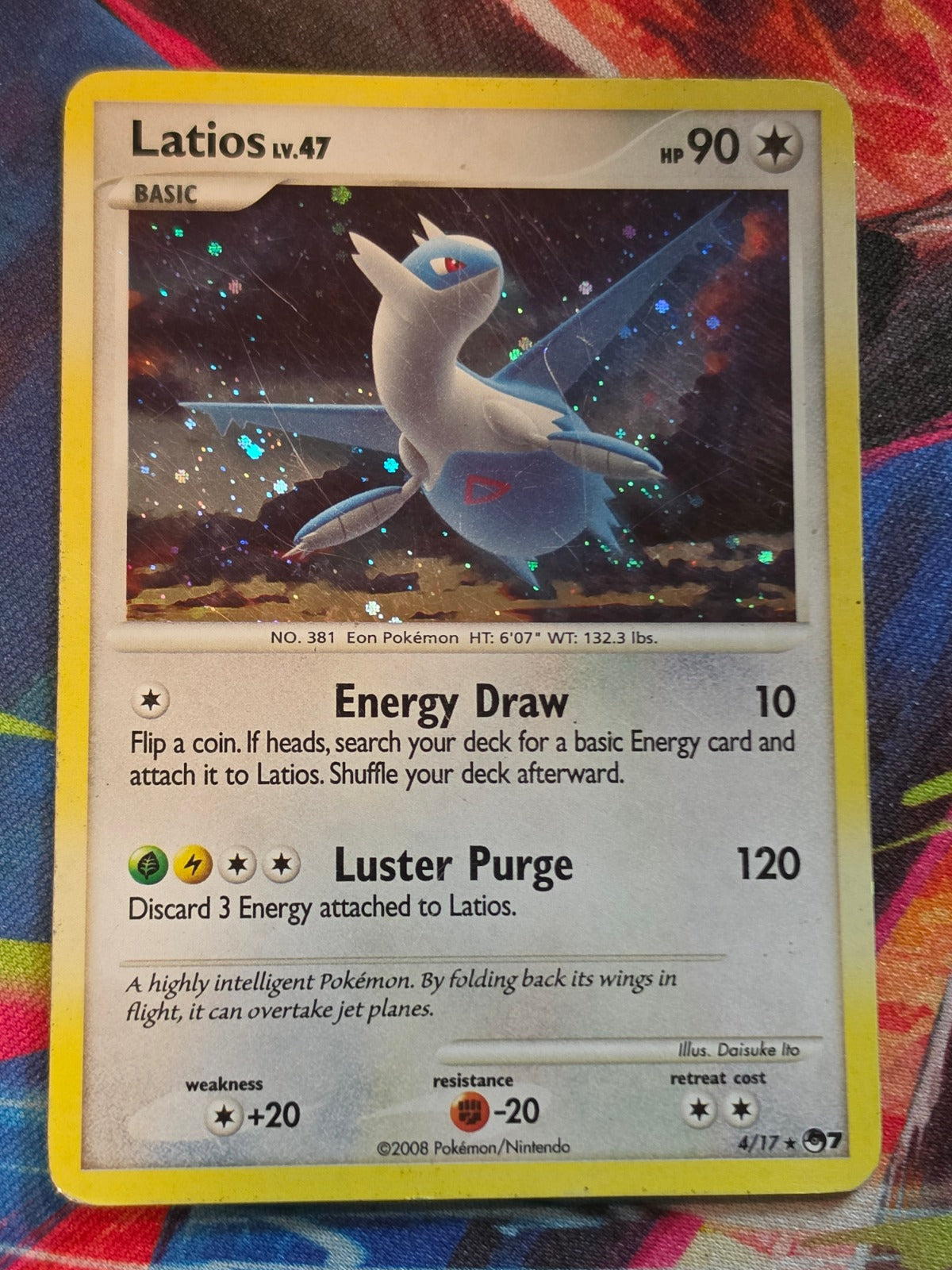 Latios Rare POP Series 7 004/017 HP Pokemon