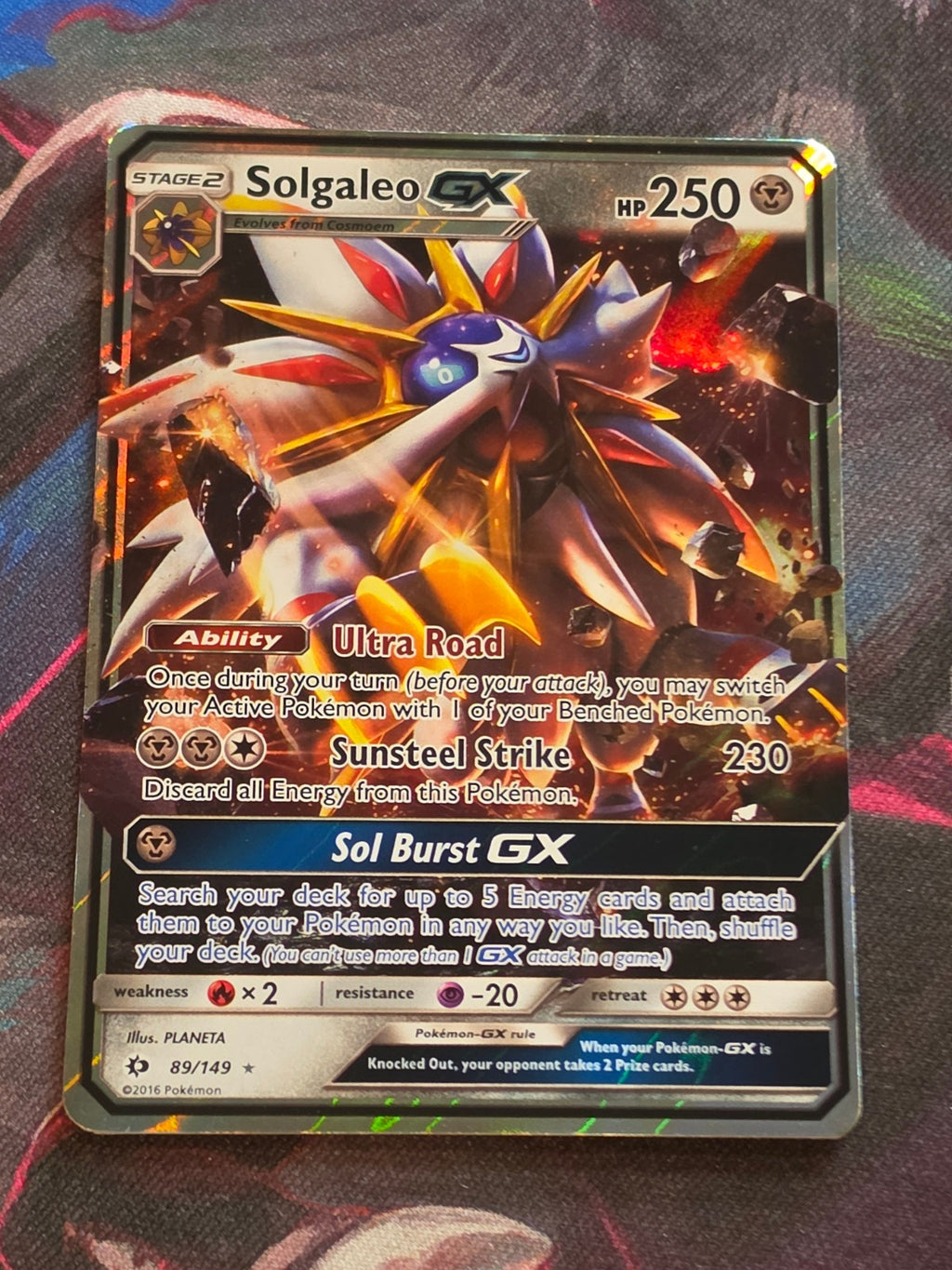 Solgaleo GX - 89/149 - SM Base Set - Ultra Rare - LP - Pokemon
