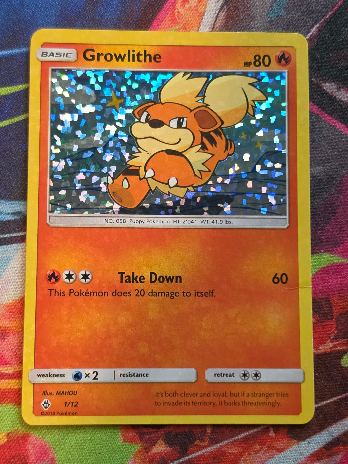 Growlithe Holo Promo McDonald's Promos 2018 001/012 MP Pokemon