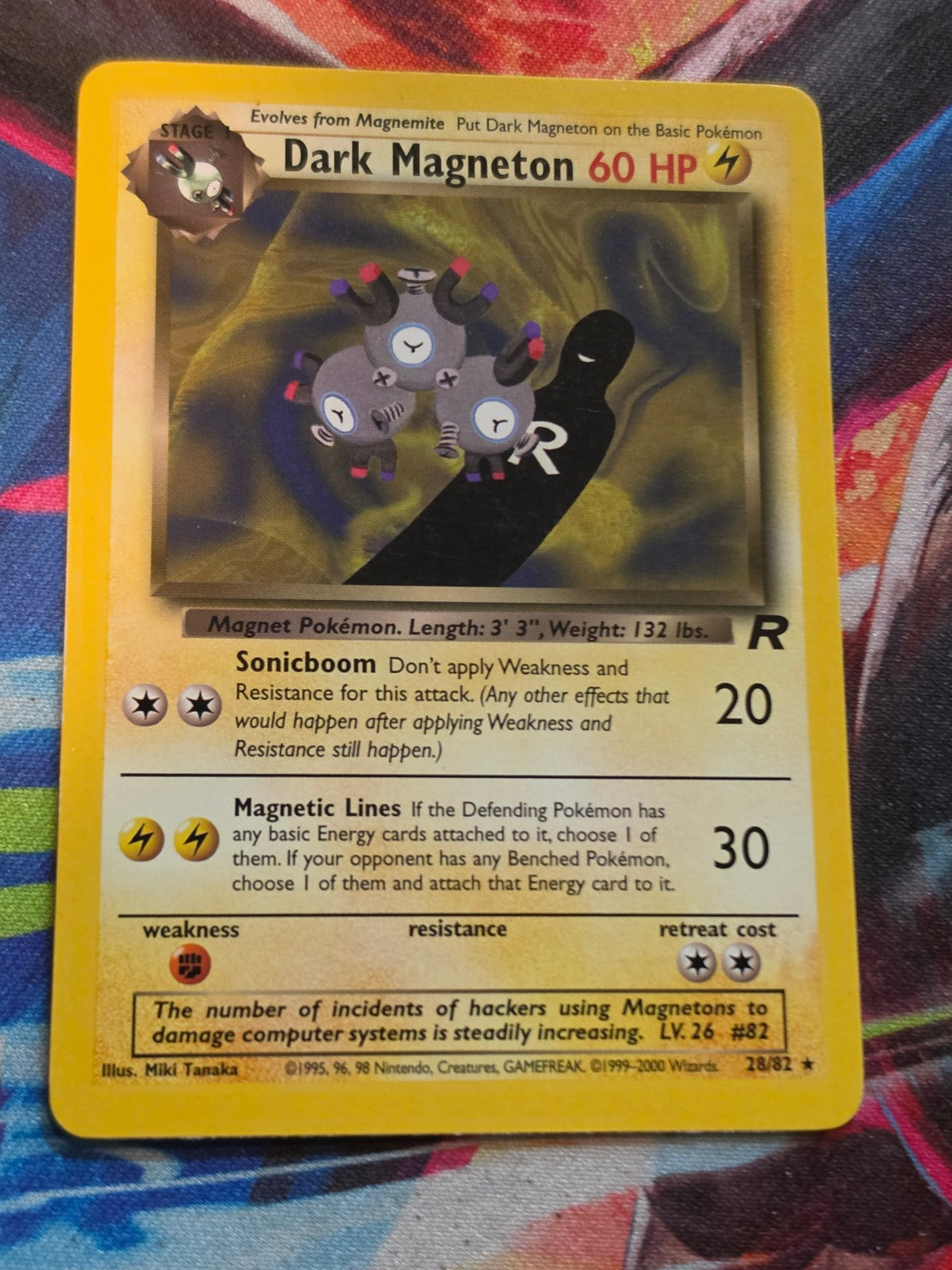 Dark Magneton (28) - 28/82 - Team Rocket - Rare - LP Pokemon