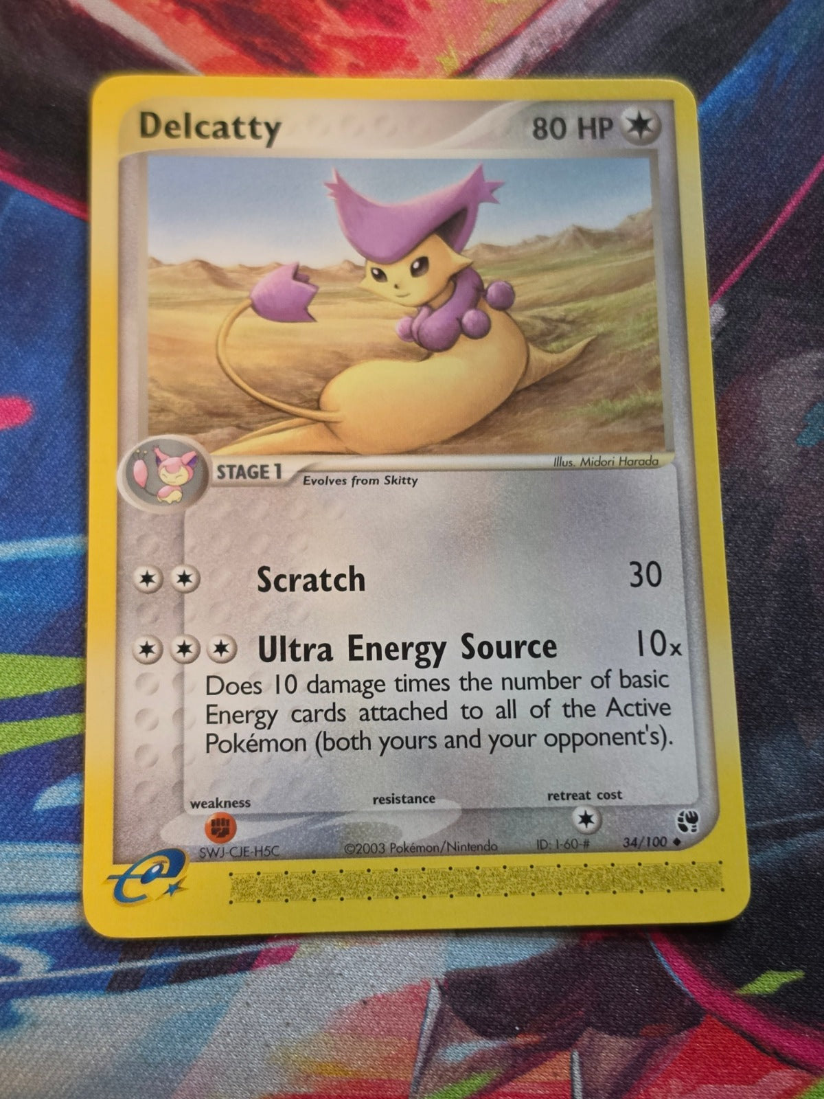 Delcatty - 34/100 - EX Sandstorm - Uncommon - NM - Pokemon