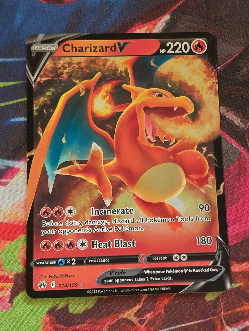 Charizard V Ultra Rare Crown Zenith 018/159 NM Pokemon