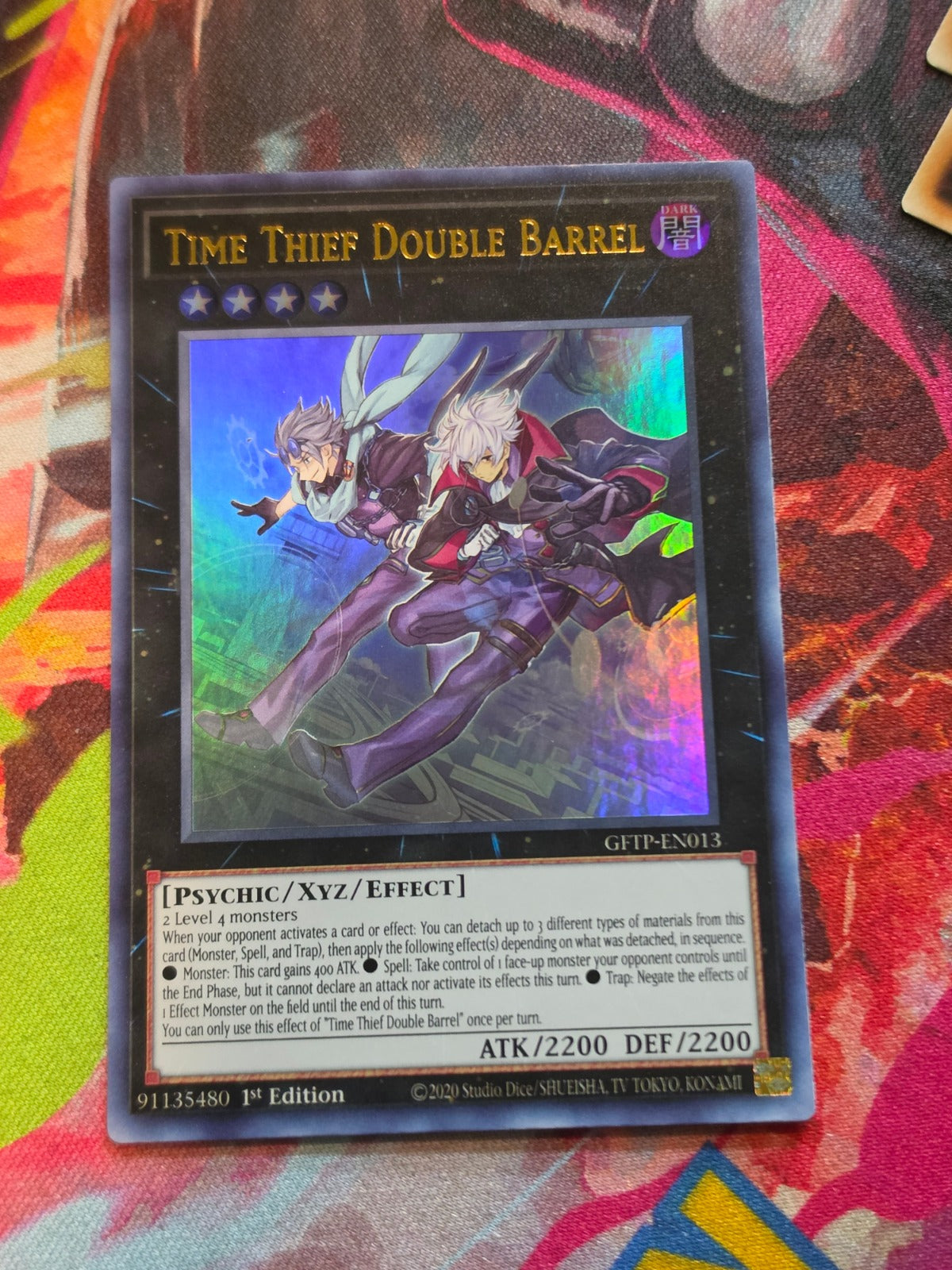 Time Thief Double Barrel Ultra Rare Ghosts From the Past GFTP-EN013 1st Edition NM Yu-Gi-Oh!