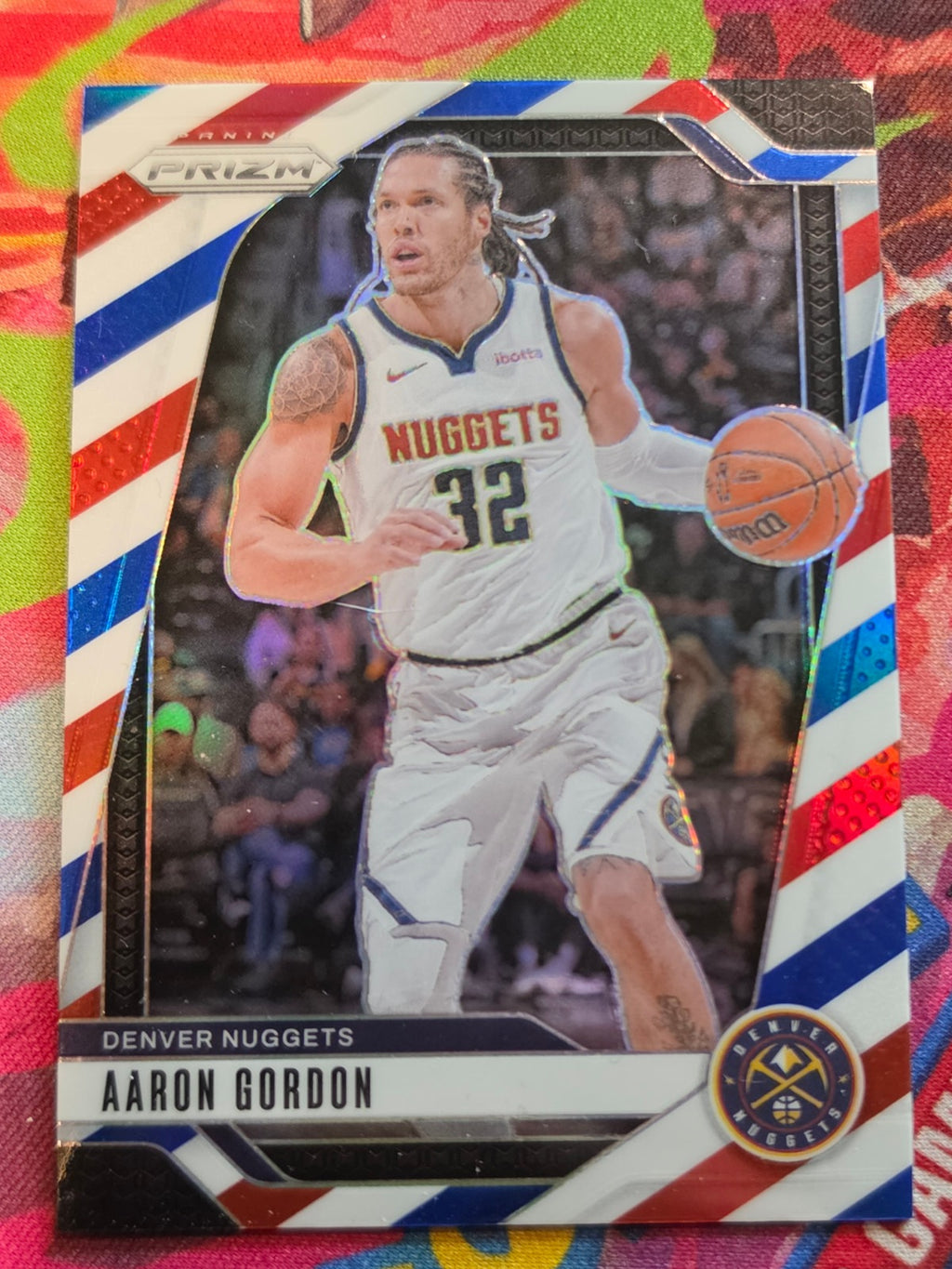 Aaron Gordon Panini Prizm - Prizms Red White and Blue 168 NM Basketball