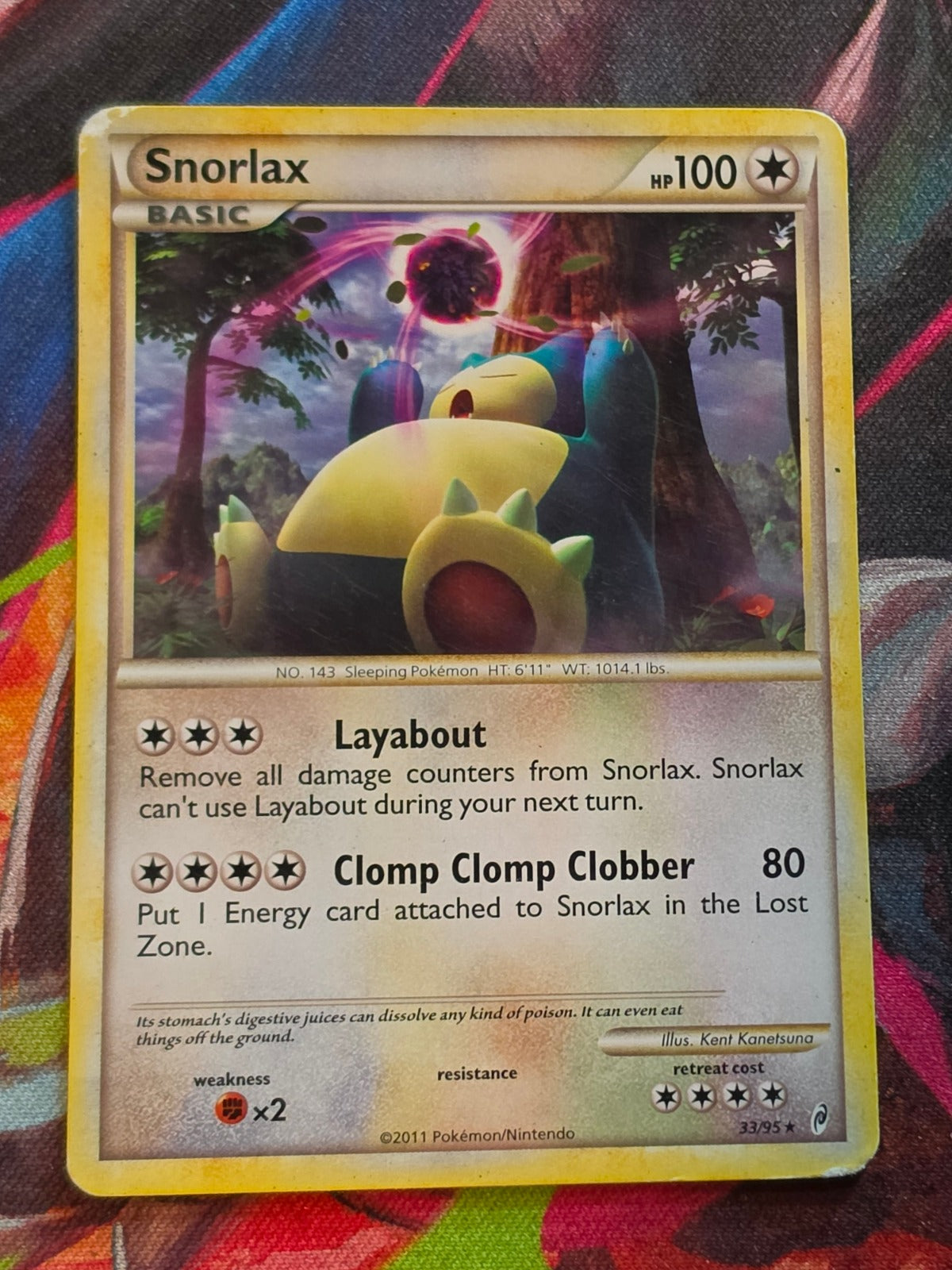 Snorlax Rare Call of Legends 33/95 HP Pokemon