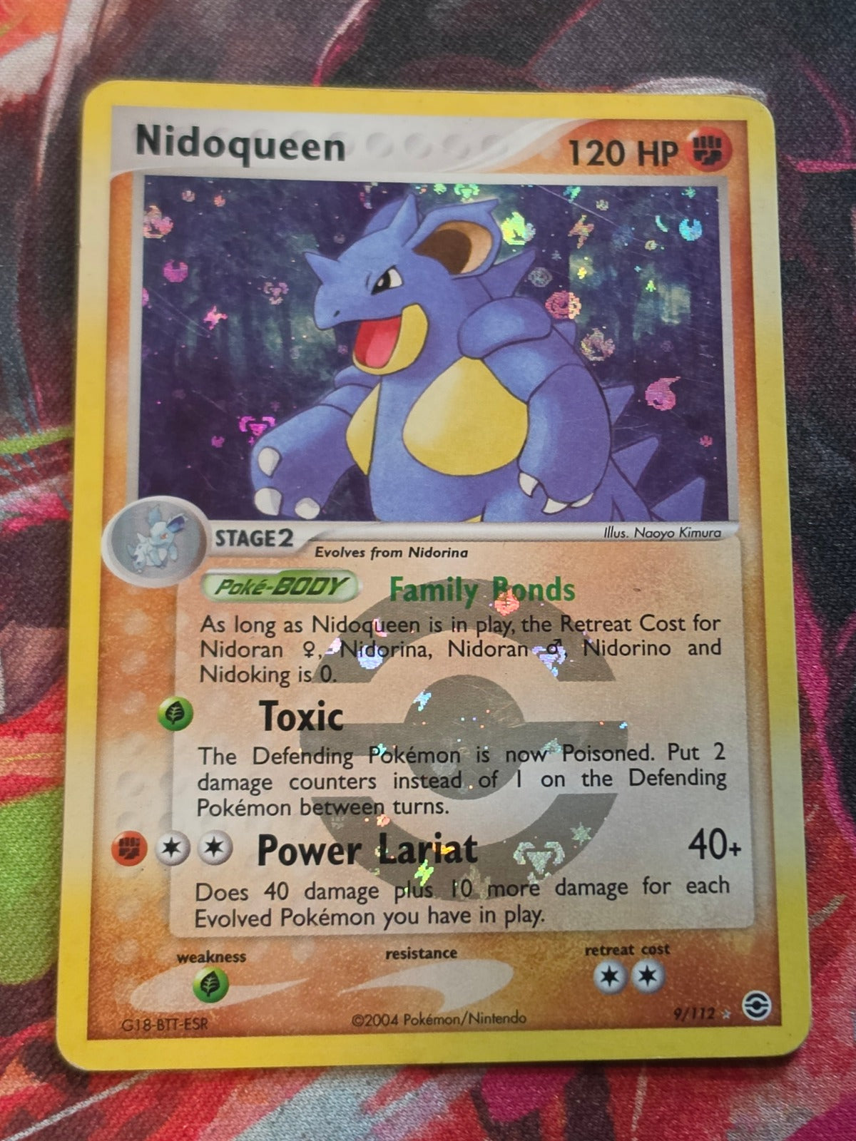 Nidoqueen Reverse Holo Rare EX FireRed & LeafGreen 9/112 LP- Pokemon