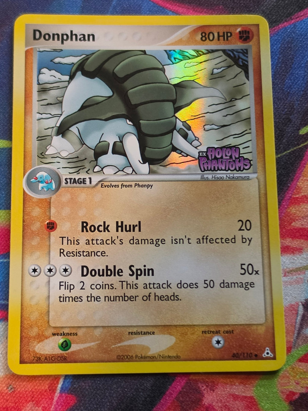 Donphan Uncommon Reverse Holo EX Holon Phantoms 40/110 NM-/LP+ Pokemon