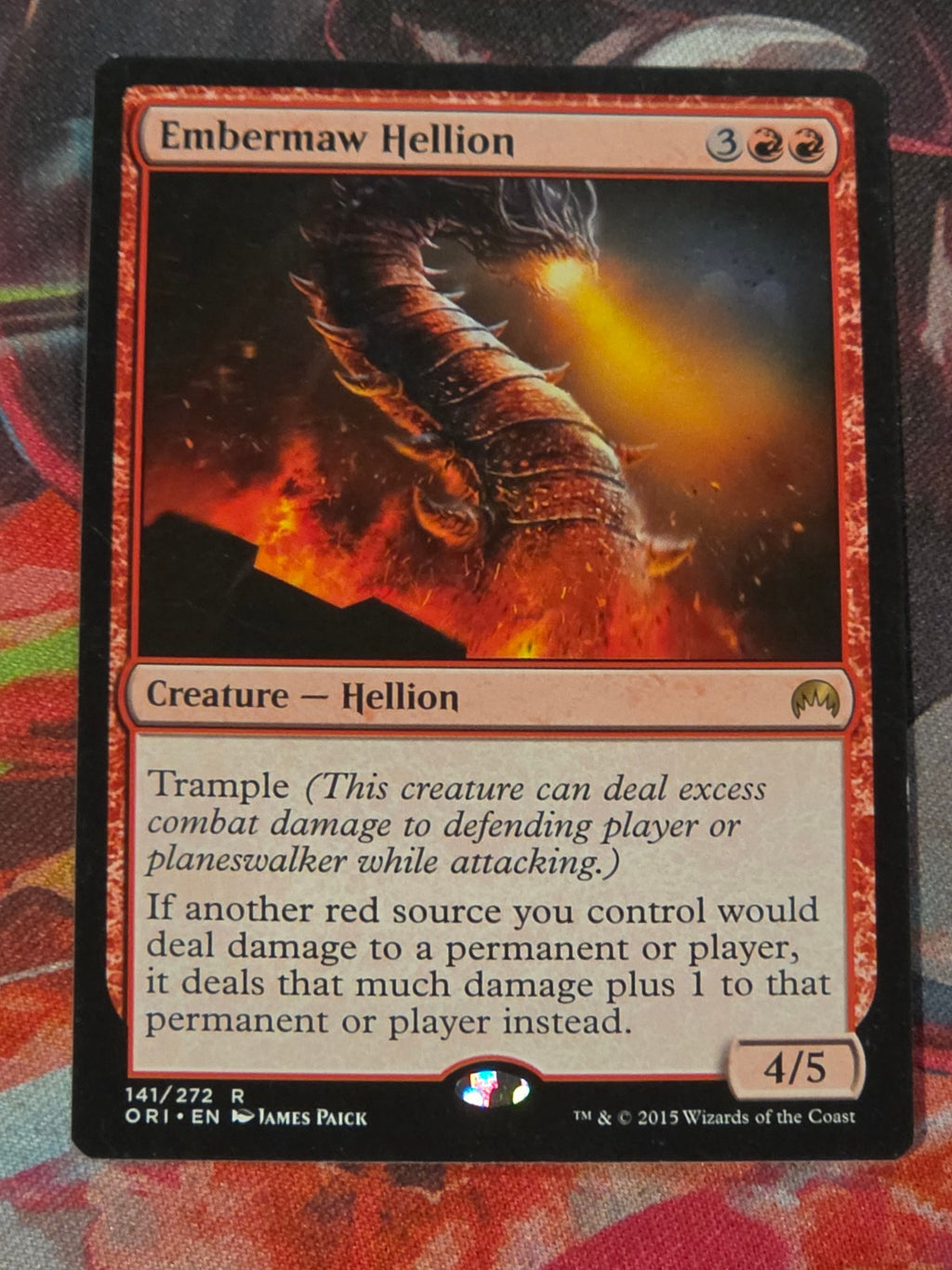 Embermaw Hellion - 141 - Magic Origins - R - LP MTG