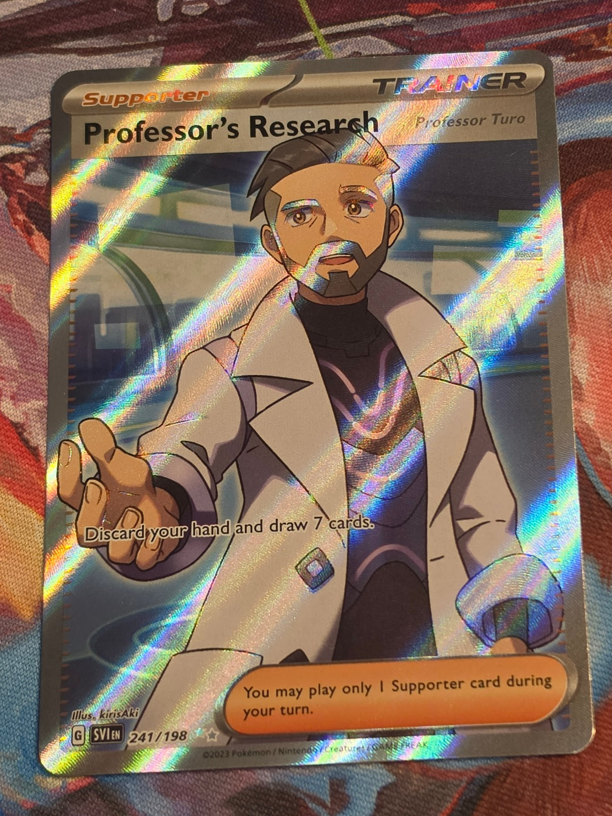 Professor's Research [Professor Turo] Ultra Rare SV01: Scarlet & Violet Base Set 241/198 NM Pokemon