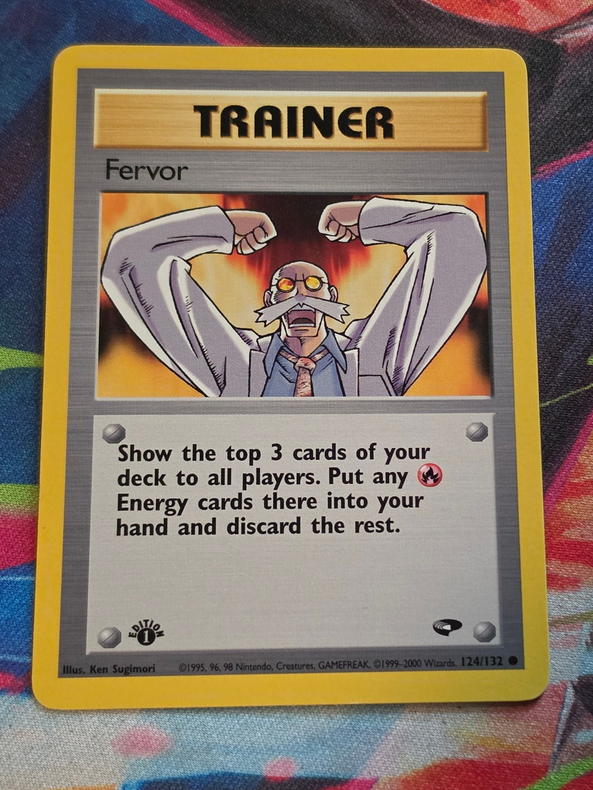 Fervor - 124/132 - Gym Challenge - Common - 1st Edition - NM Pokemon