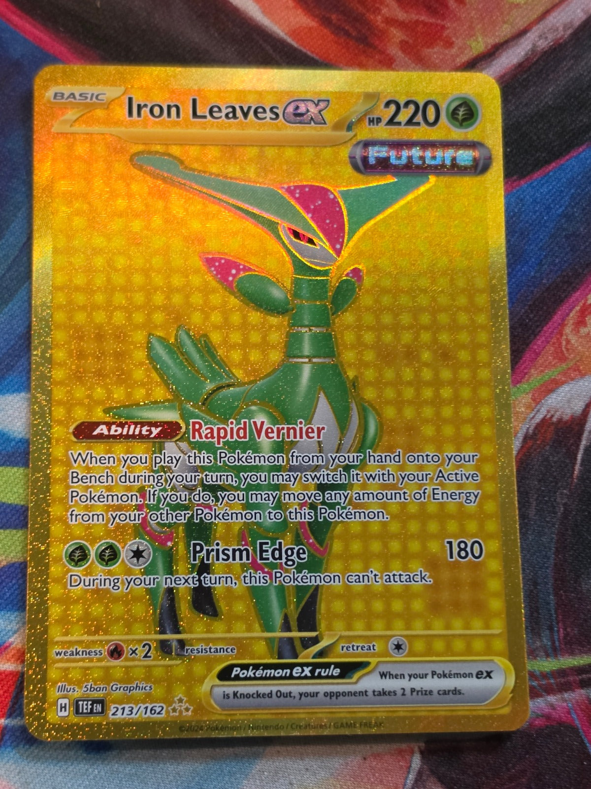 Iron Leaves ex Hyper Rare SV05: Temporal Forces 213/162 NM Pokemon