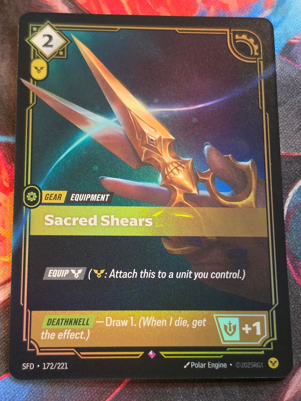 Sacred Shears - 172/221 - Spiritforged - Rare - NM