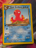 Dark Octillery - 062/105 - Neo Destiny - Common - 1st Edition - NM Pokemon