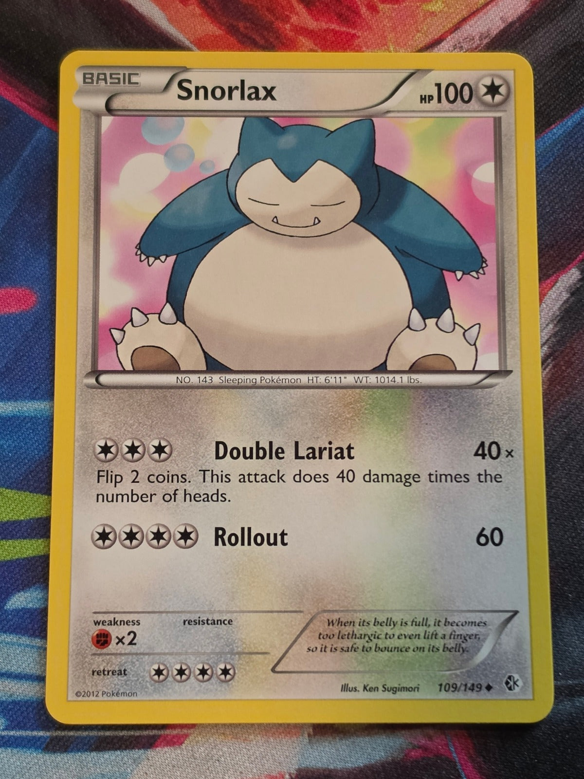 Snorlax Uncommon Boundaries Crossed 109/149 NM Pokemon
