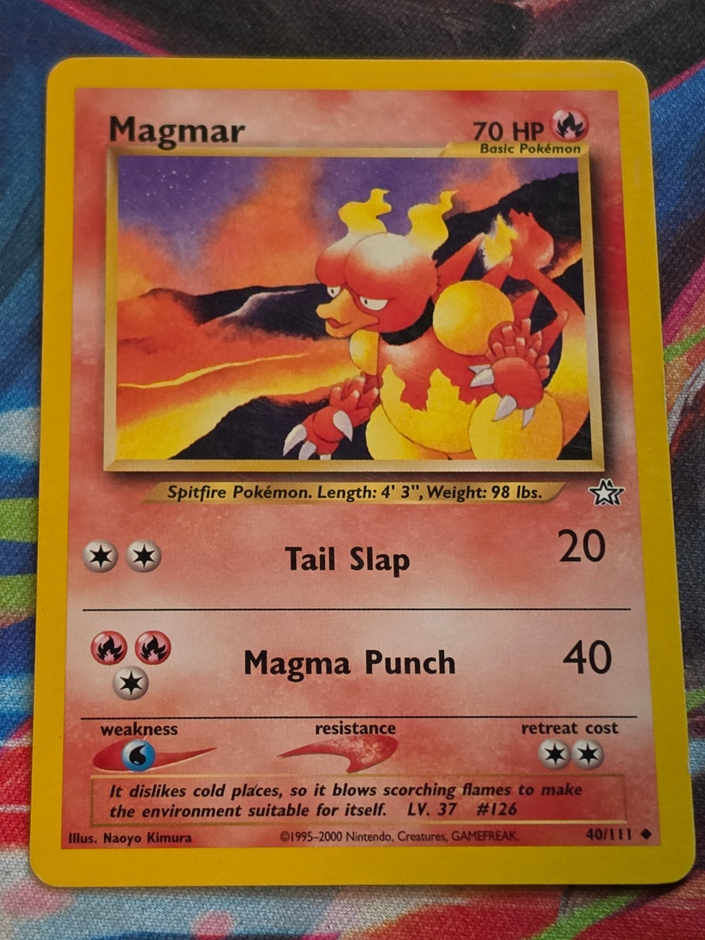 Magmar - 040/111 - Neo Genesis - Uncommon - Unlimited - LP+ Pokemon