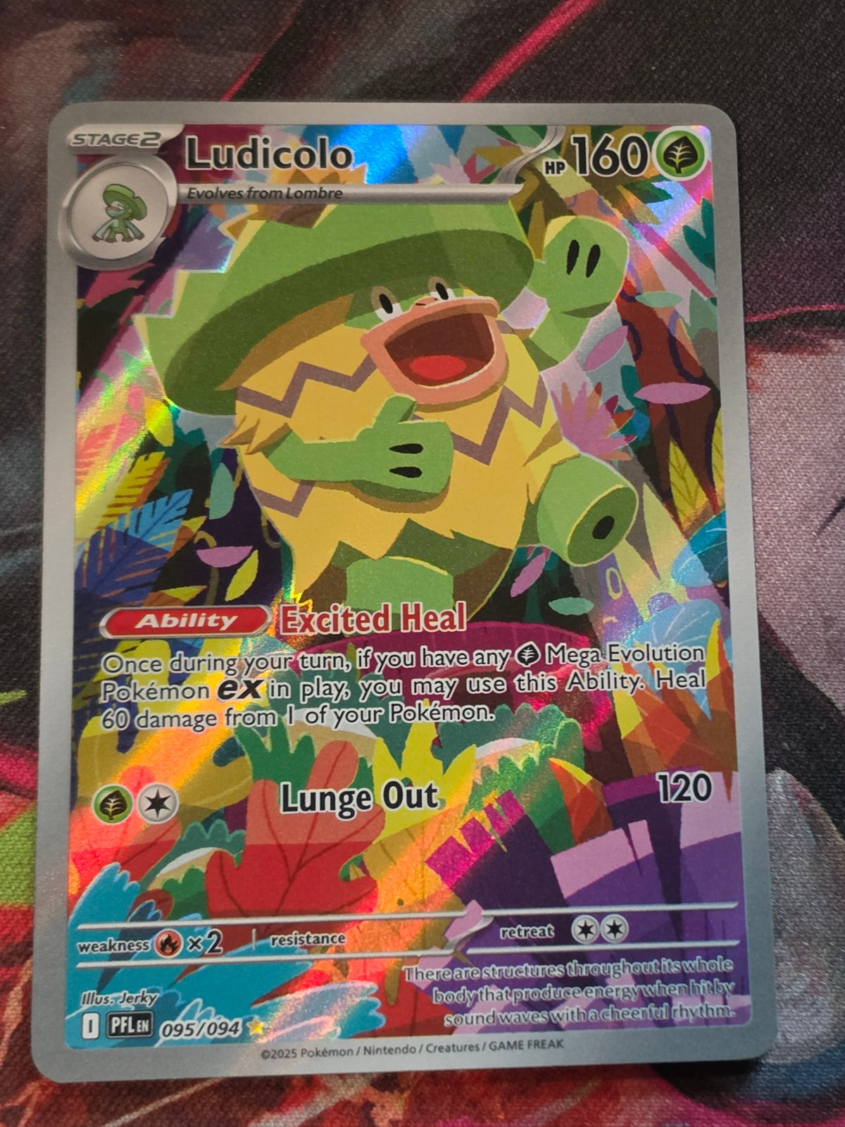 Ludicolo Illustration Rare Phantasmal Flames 095/094 NM Pokemon