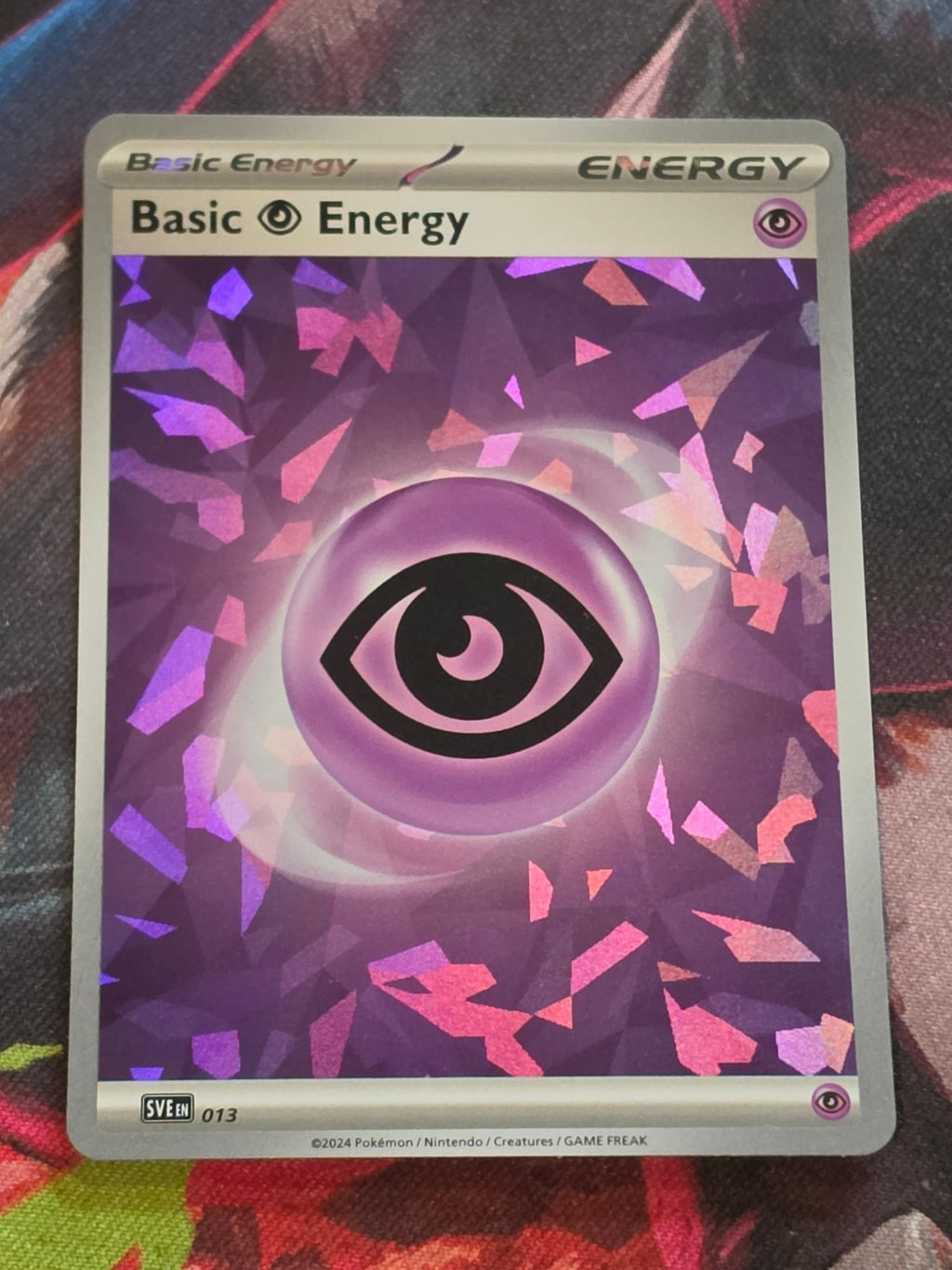 Basic Psychic Energy (Cracked Ice Holo) Common SVE: Scarlet & Violet Energies 013 NM Pokemon