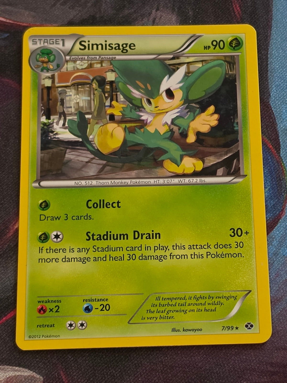 Simisage - 7/99 - Next Destinies - Rare - LP - Pokemon