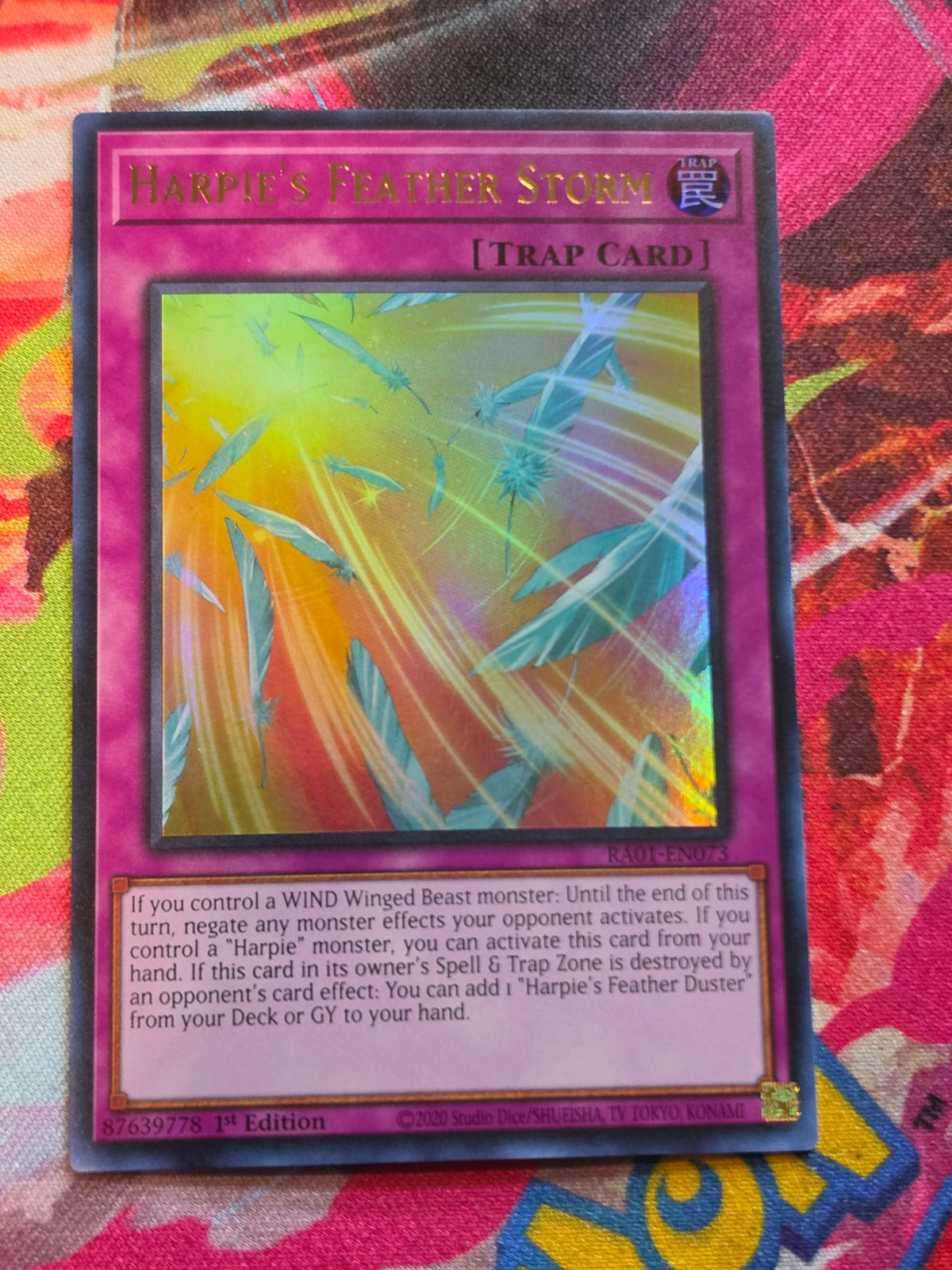 Harpie's Feather Storm (UR) Ultra Rare 25th Anniversary Rarity Collection RA01-EN073 NM