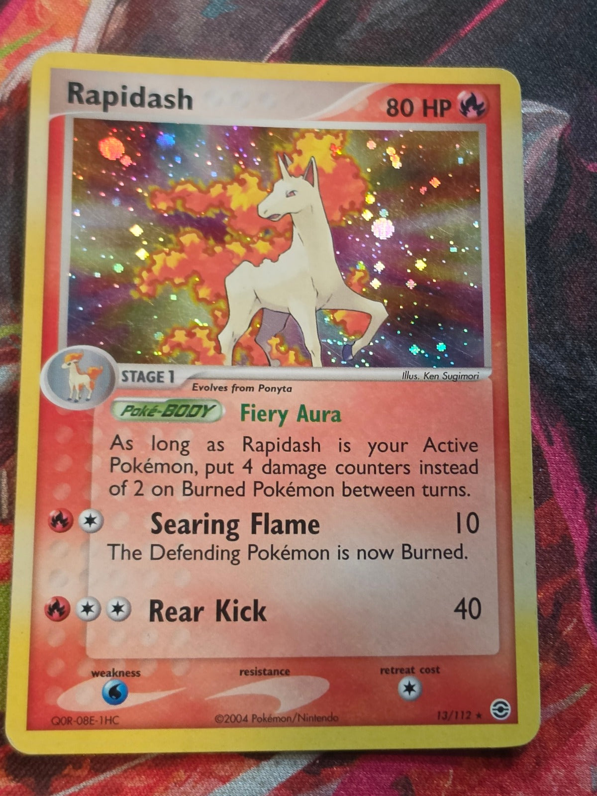 Rapidash Holo Rare EX FireRed & LeafGreen 13/112 LP Pokemon