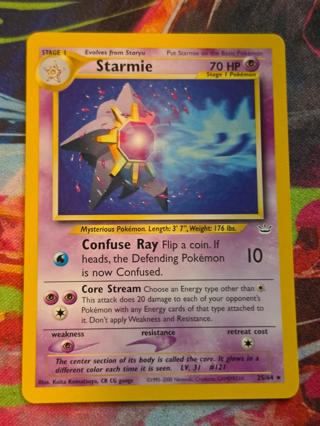 Starmie Rare Unlimited Neo Revelation 25/64 NM Pokemon