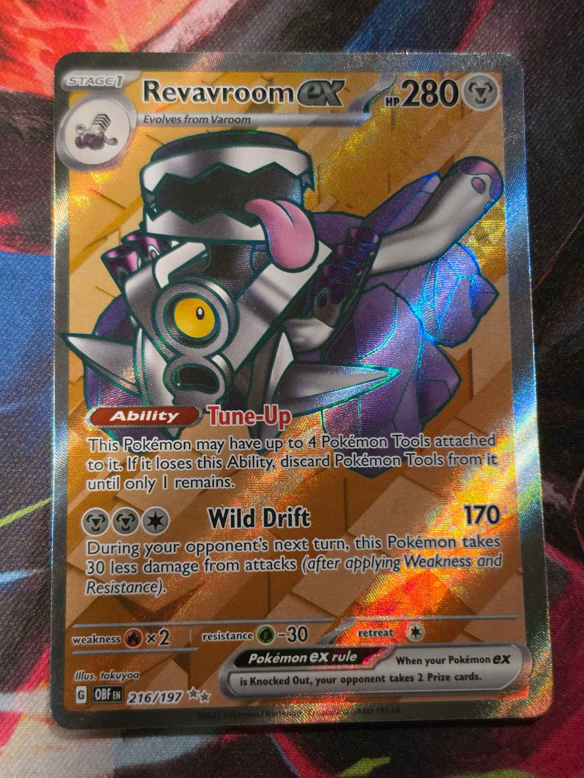 Revavroom ex Ultra Rare Obsidian Flames 216/197 NM Pokemon