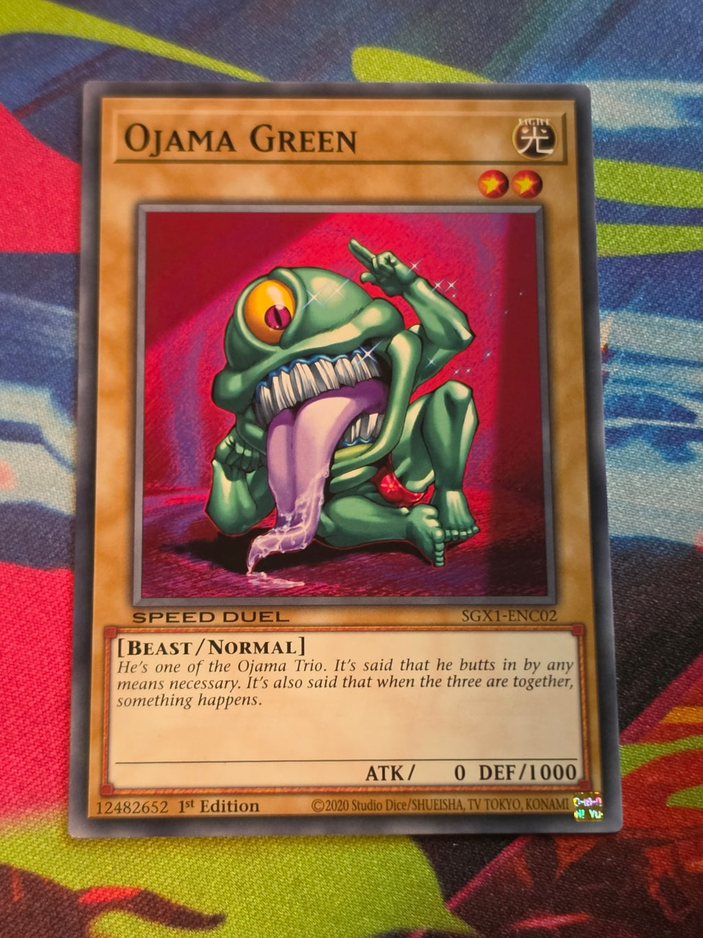 Ojama Green Common Speed Duel GX: Duel Academy Box SGX1-ENC02 1st Edition LP Yu-Gi-Oh!